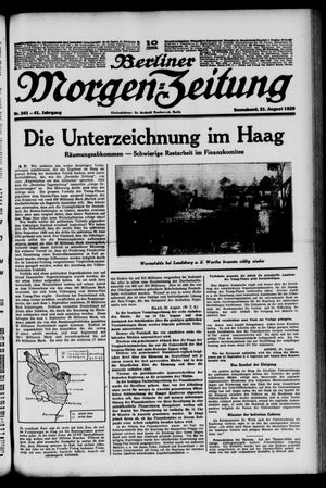 Berliner Morgen-Zeitung vom 31.08.1929