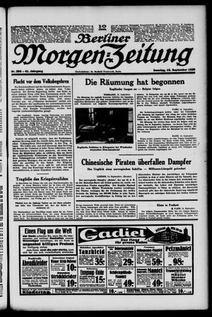 Berliner Morgen-Zeitung vom 15.09.1929