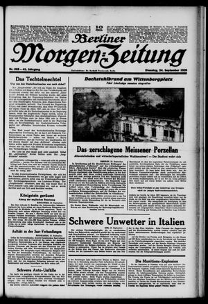 Berliner Morgen-Zeitung vom 24.09.1929