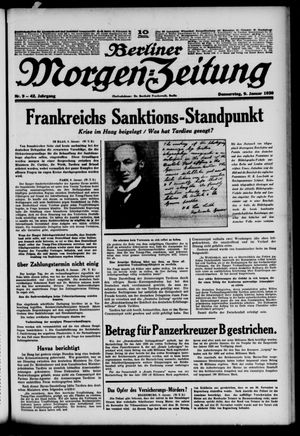 Berliner Morgen-Zeitung vom 09.01.1930