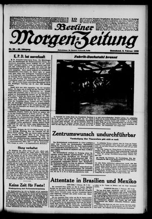Berliner Morgen-Zeitung on Feb 8, 1930