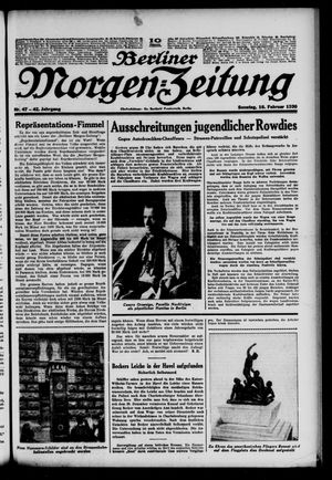 Berliner Morgen-Zeitung on Feb 16, 1930