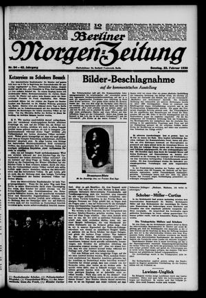 Berliner Morgen-Zeitung vom 23.02.1930