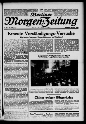 Berliner Morgen-Zeitung vom 04.03.1930