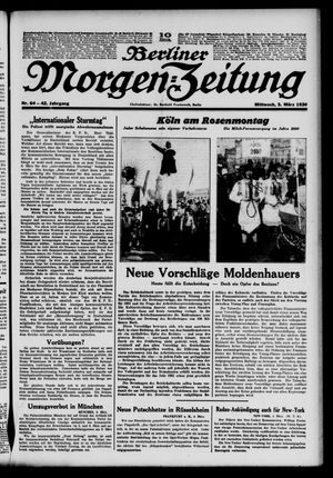 Berliner Morgen-Zeitung vom 05.03.1930