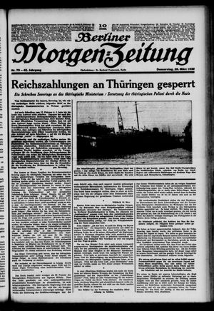 Berliner Morgen-Zeitung vom 20.03.1930