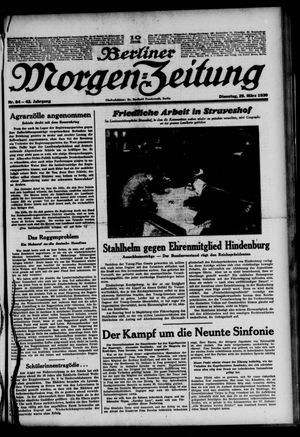 Berliner Morgen-Zeitung on Mar 25, 1930