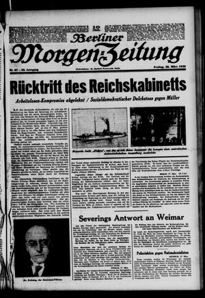 Berliner Morgen-Zeitung vom 28.03.1930