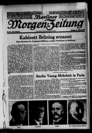 Berliner Morgen-Zeitung vom 31.03.1930