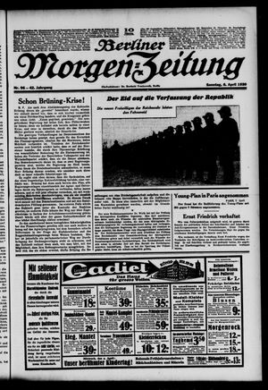 Berliner Morgen-Zeitung on Apr 6, 1930