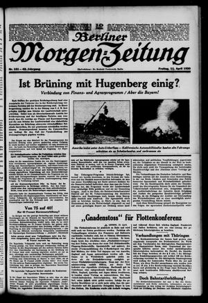 Berliner Morgen-Zeitung vom 11.04.1930