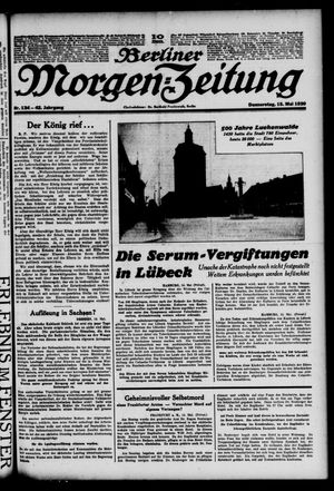 Berliner Morgen-Zeitung vom 15.05.1930
