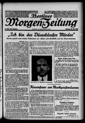 Berliner Morgen-Zeitung vom 26.05.1930