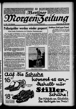 Berliner Morgen-Zeitung vom 29.05.1930