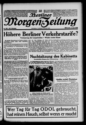 Berliner Morgen-Zeitung vom 04.06.1930