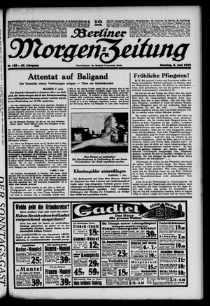 Berliner Morgen-Zeitung vom 08.06.1930
