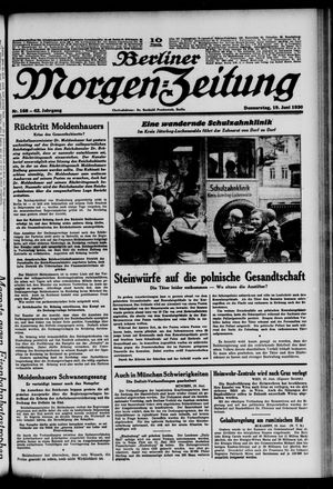 Berliner Morgen-Zeitung vom 19.06.1930