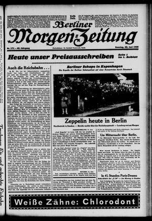 Berliner Morgen-Zeitung vom 22.06.1930