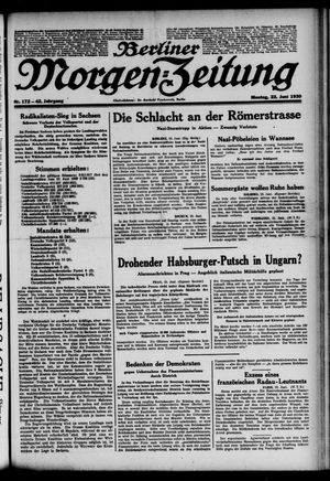 Berliner Morgen-Zeitung vom 23.06.1930