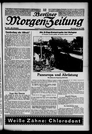 Berliner Morgen-Zeitung vom 08.07.1930
