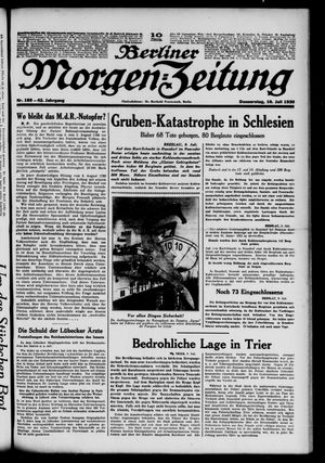 Berliner Morgen-Zeitung vom 10.07.1930