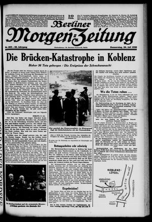 Berliner Morgen-Zeitung vom 24.07.1930