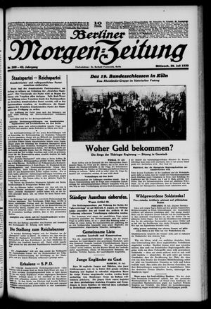 Berliner Morgen-Zeitung vom 30.07.1930