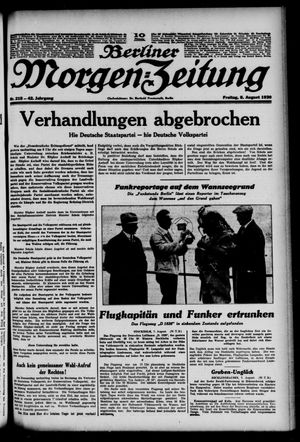Berliner Morgen-Zeitung vom 08.08.1930