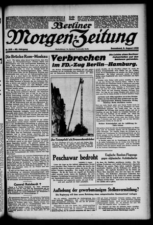Berliner Morgen-Zeitung vom 09.08.1930