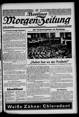 Berliner Morgen-Zeitung vom 12.08.1930