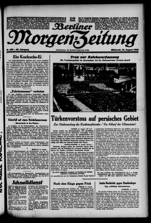 Berliner Morgen-Zeitung vom 13.08.1930