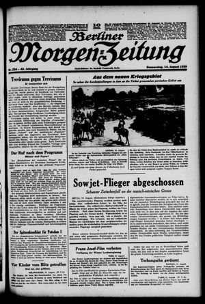Berliner Morgen-Zeitung vom 14.08.1930