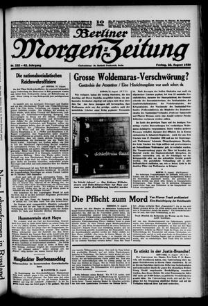 Berliner Morgen-Zeitung vom 22.08.1930