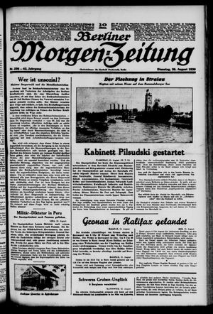 Berliner Morgen-Zeitung vom 26.08.1930