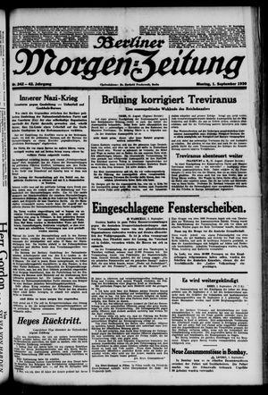 Berliner Morgen-Zeitung vom 01.09.1930