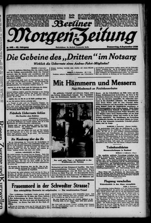 Berliner Morgen-Zeitung vom 04.09.1930