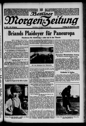 Berliner Morgen-Zeitung vom 12.09.1930