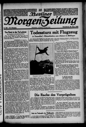 Berliner Morgen-Zeitung vom 20.09.1930