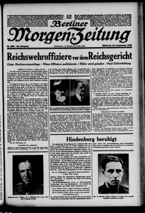 Berliner Morgen-Zeitung vom 24.09.1930