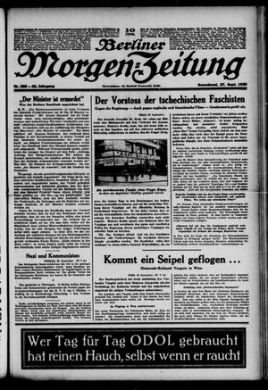 Berliner Morgen-Zeitung vom 27.09.1930