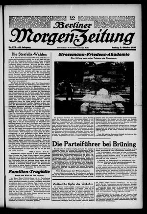 Berliner Morgen-Zeitung vom 03.10.1930