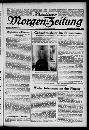 Berliner Morgen-Zeitung vom 04.10.1930