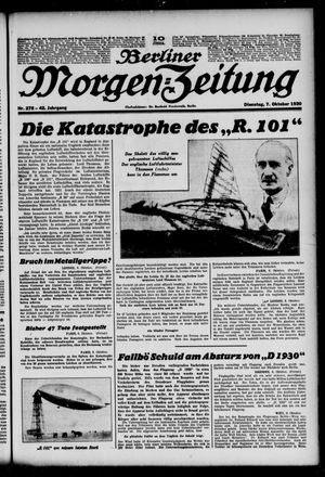 Berliner Morgen-Zeitung vom 07.10.1930