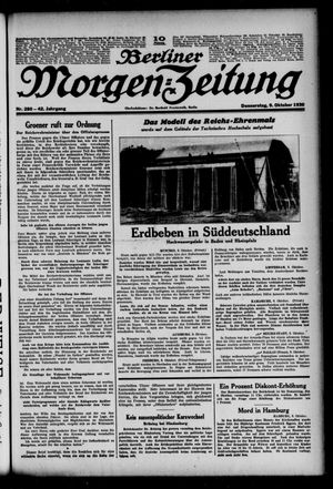 Berliner Morgen-Zeitung vom 09.10.1930