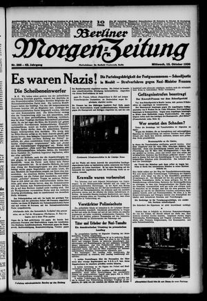 Berliner Morgen-Zeitung vom 15.10.1930