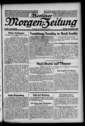Berliner Morgen-Zeitung vom 20.10.1930