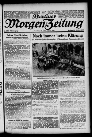 Berliner Morgen-Zeitung vom 24.10.1930