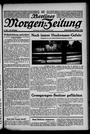 Berliner Morgen-Zeitung vom 30.10.1930