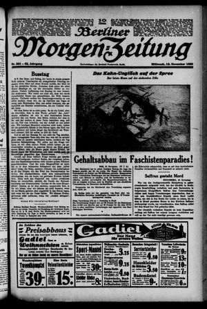 Berliner Morgen-Zeitung vom 19.11.1930
