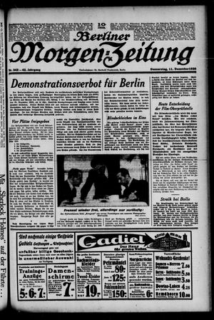 Berliner Morgen-Zeitung vom 11.12.1930